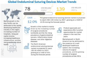 Endoluminal Suturing Devices Market by Application (Bariatric, Gastrointestinal, Gastroesophageal Reflux Disease), End User (Hospitals, Clinics, Ambulatory Surgical Centers), Technology Analysis, Regulatory Landscape, Trends - Global Forecast to 2027