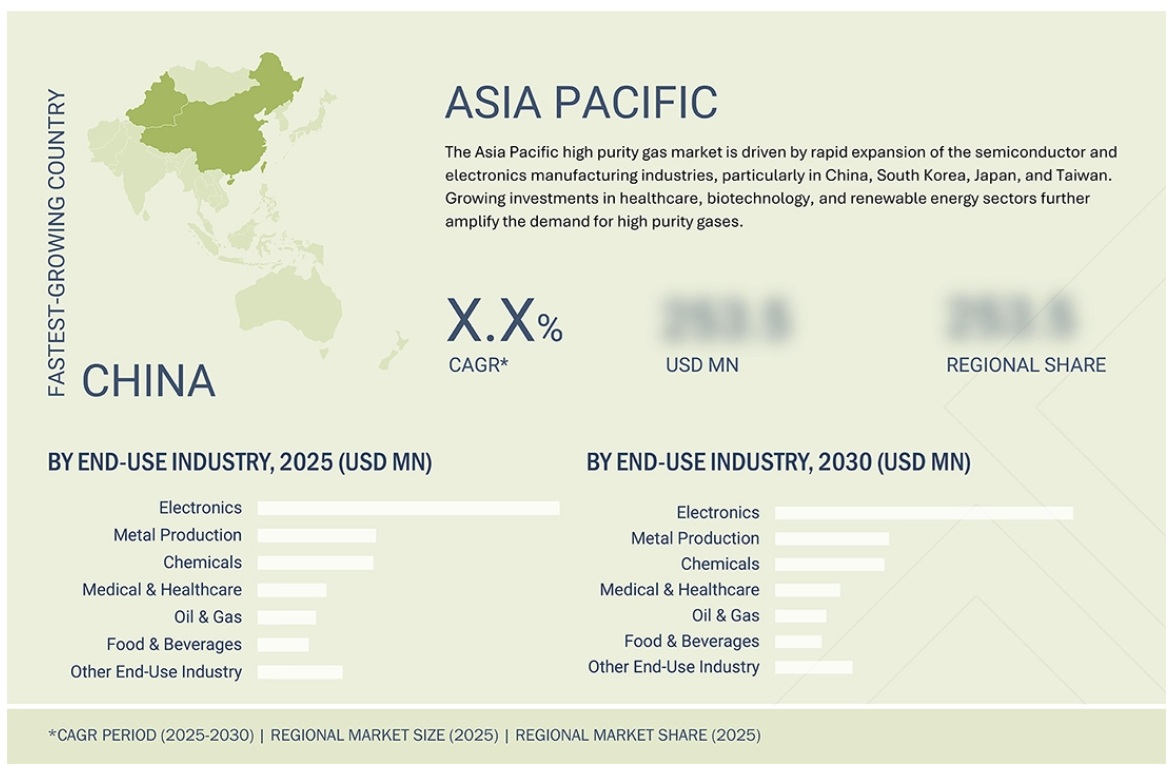 高純度ガス市場規模、シェア、動向、2030年までの世界予測│SEMABIZ, Inc. | ChosaReport.com